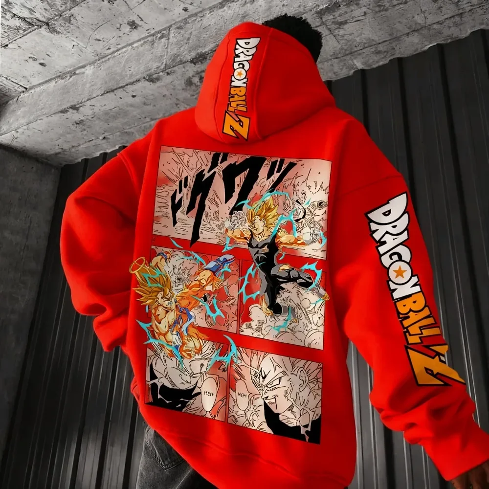 Dragon Ball Comics Co Branded Printed Hoodie Men's and Women's Autumn/Winter New Loose Casual Harajuku Parent-child Sweater Top photo 2