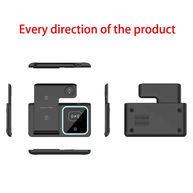 Hot Selling 15W 3 in 1 Wireless Charger for QI2 Fast Magnetic Charging Stand Holder for iPhone Samsung Xiaomi Huawei OPPO photo 2