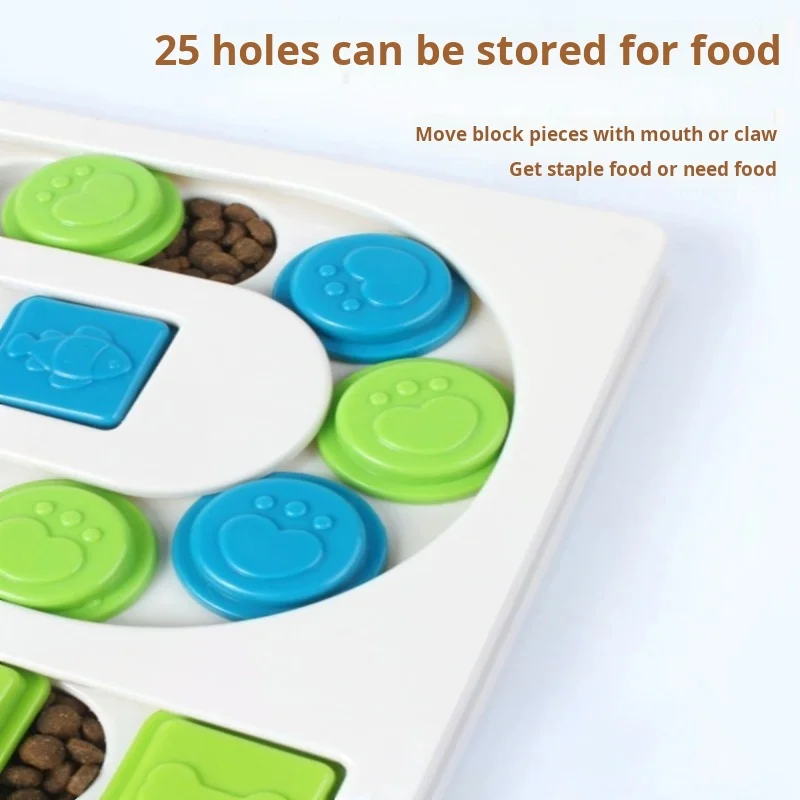 Dog Puzzle Toys Slow Feeder Interactive Increase Puppy IQ Food Dispenser Slowly Eating NonSlip Bowl Pet Cat Dogs Training Game photo 2