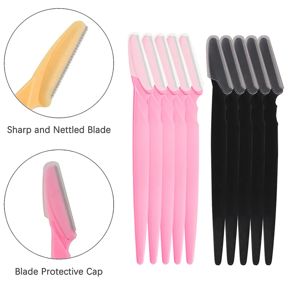 Razor Set Eyebrow Multipurpose Face Razors For Women and Men Dermaplaning Tool  Easy To Use Cutter Shaver Blades Makeup Tools photo 3