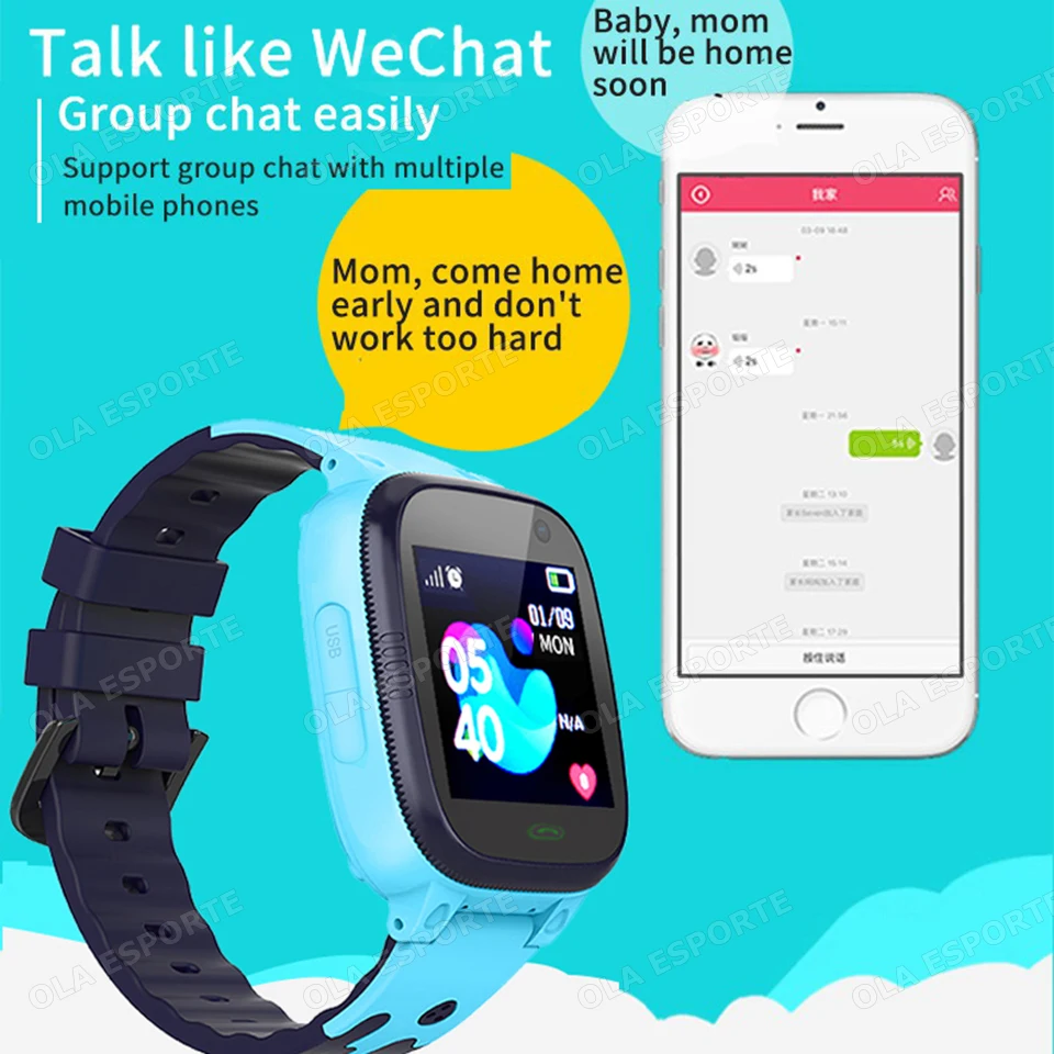 Kids Smart Watch SOS Real-time Location Camera Flashlight Dialing Keyboard Two-way Call Waterproof SmartWatch for Children H10 photo 4