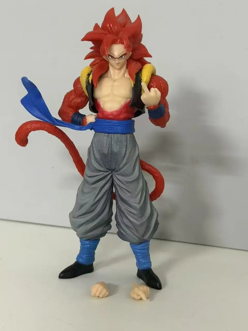 14cm Dragon Ball Small NP Super Four Wujita Super Saiya Crowd Play Anime Action Figure Toys PVC Model Ornament Dolls Gifts photo 5