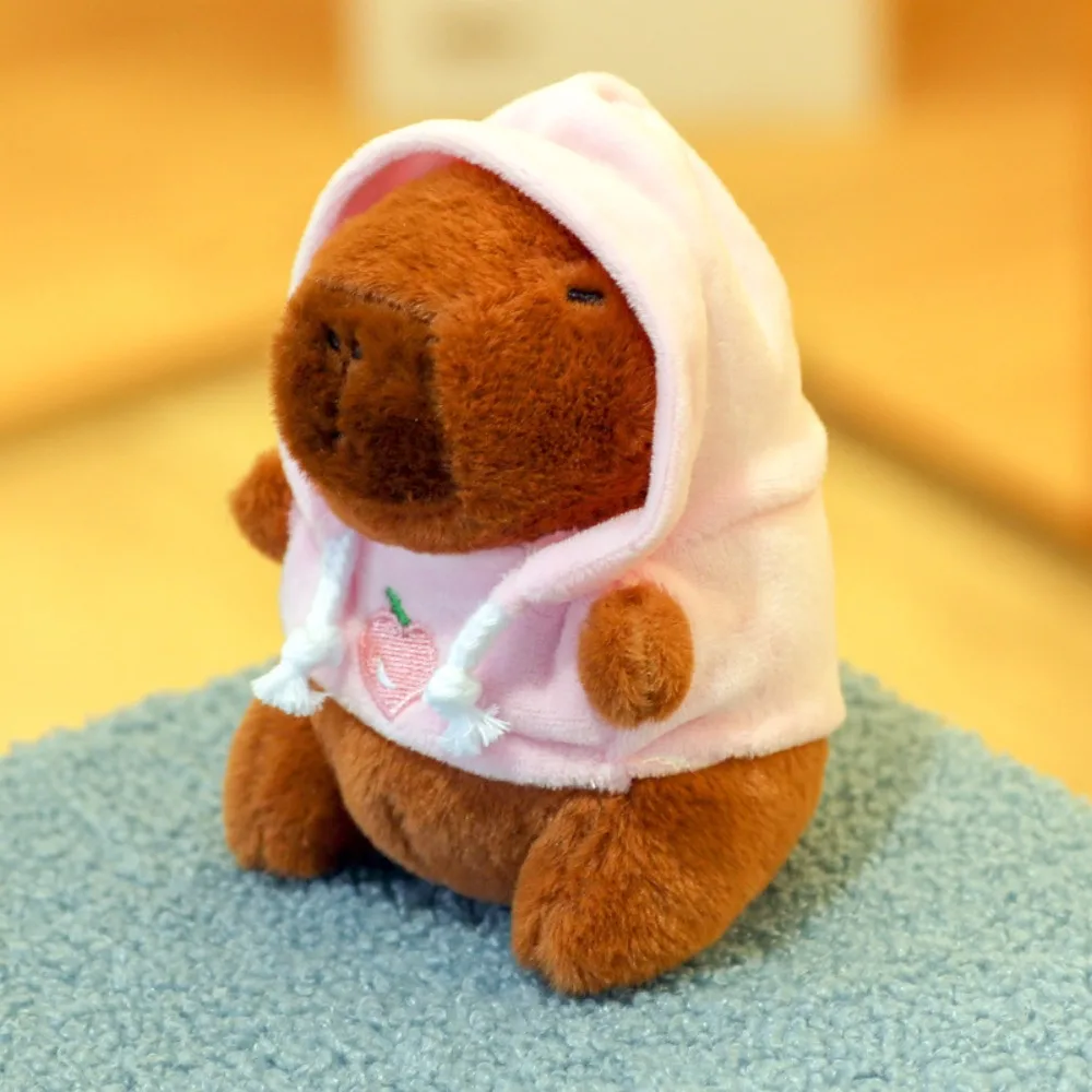 Cute Capybara Plush Toy Hoodie with Wings Simulation Doll Small Size Stuffed Animals Anime Fluffty Toy Birthday Party photo 2