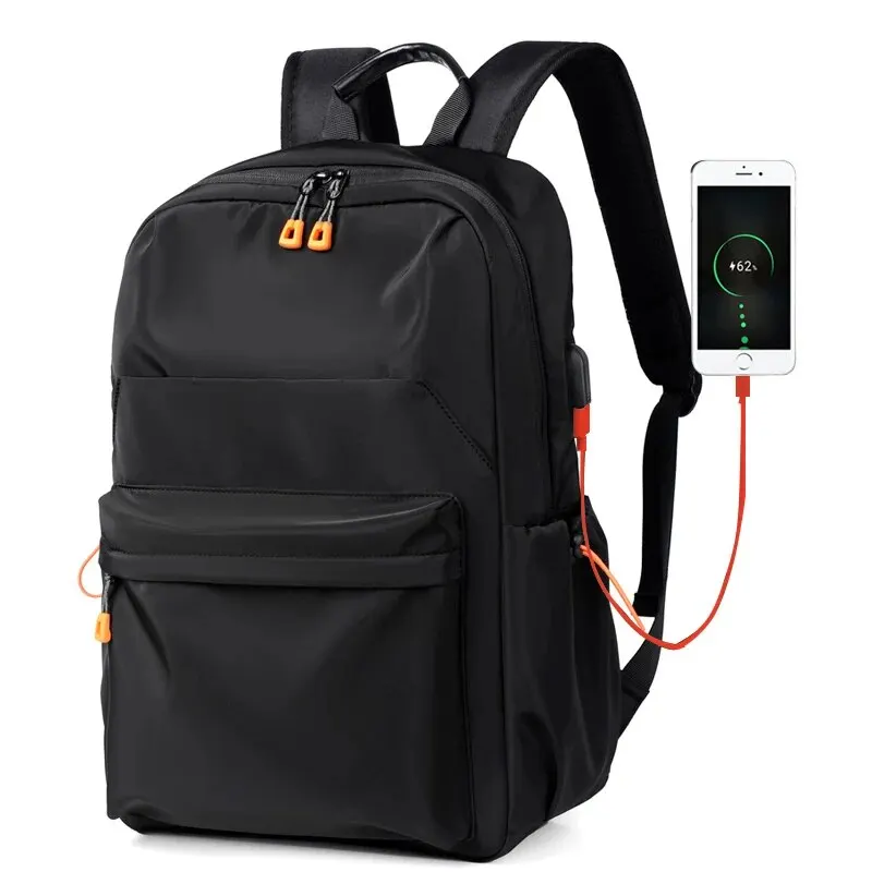 Classics Casual Large Capacity Laptop Backpack Multi Pocket Daypack USB Charging Port Travel School Bag with Top Handle photo 3