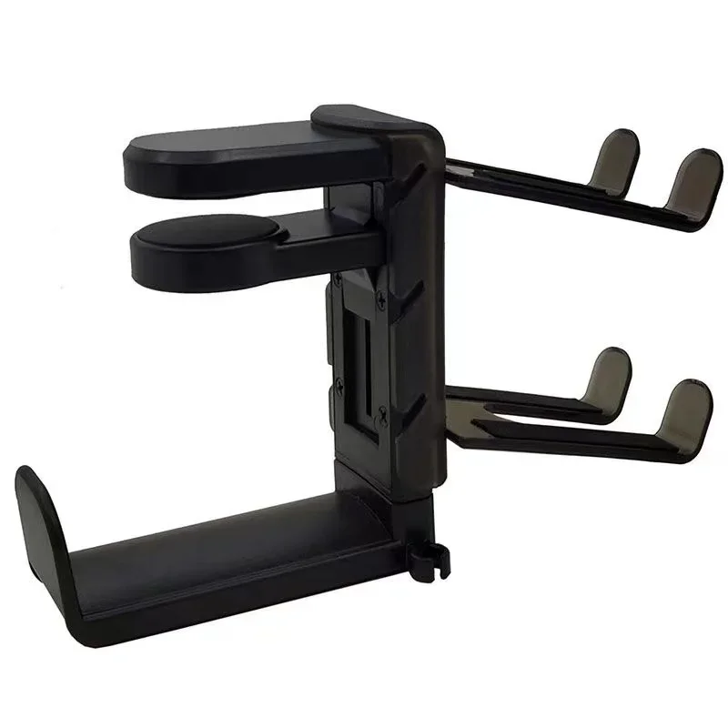 New 2In1 Gaming Headphone Stand Adjustable Desk Edge Hook Gamepad Headset Desk Hanger Rotation Headset Support Earphone Holder photo 5