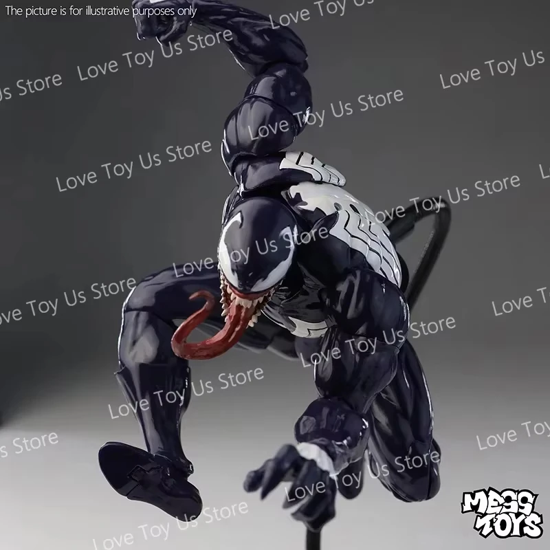NEW Mess Toys Venom Lethal Neighbor Spider Man Symbiotic Black Suit Messtoys Spiderman Anime Action Figure Model Doll Gifts Toys photo 4