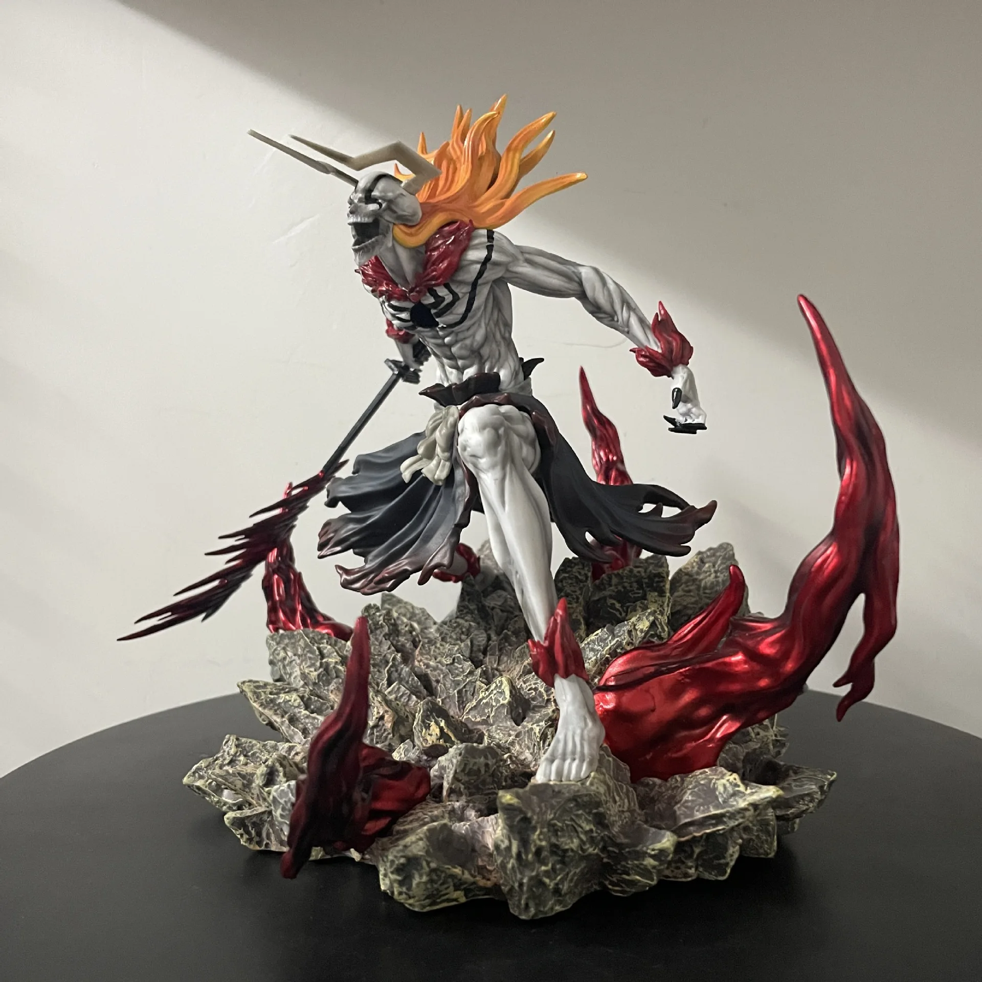 Bleach Ichigo Hollowfied Action Figure 23cm Anime Statue Getsuga Tensho Desktop Decoration Collectible Toy Gift photo 5