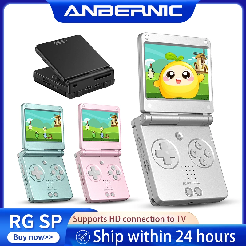 Anbernic RGSP Flip Retro Handheld Game Console Linux 64-bit 3300mAh Portable Gaming Player Supports Wifi RixelHK Streaming RG SP photo 1