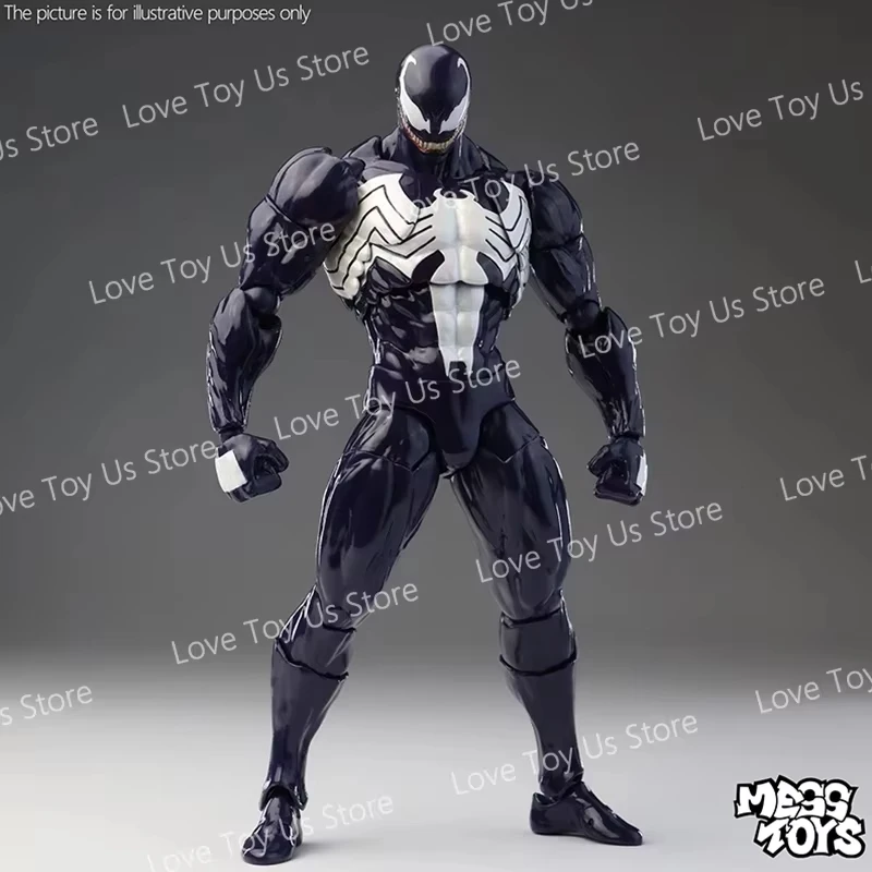 NEW Mess Toys Venom Lethal Neighbor Spider Man Symbiotic Black Suit Messtoys Spiderman Anime Action Figure Model Doll Gifts Toys photo 3