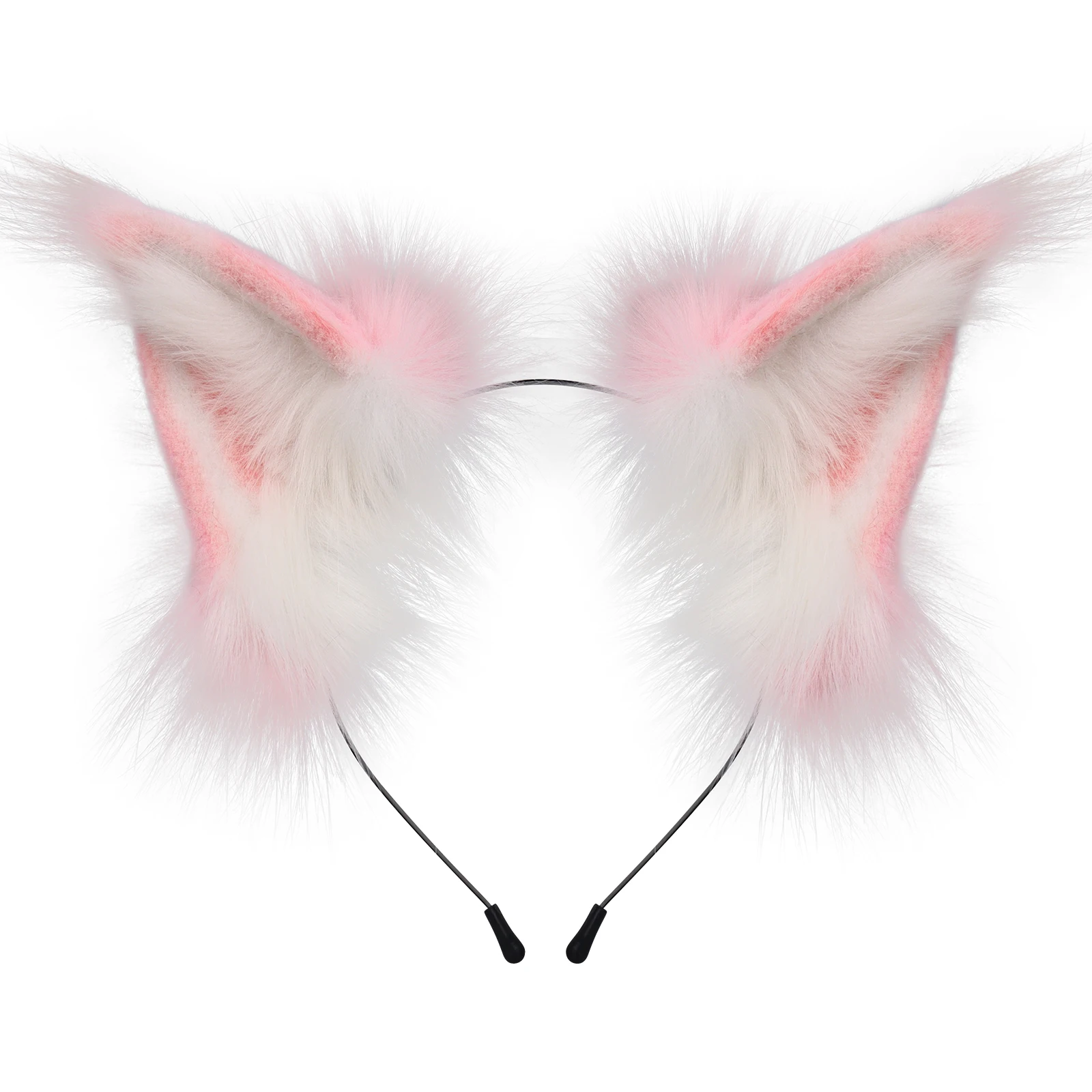 Animal Faux Fur Fox Wolf Ear Headband Furry Handmade Hairband Headwear Costume Cosplay Accessories photo 5