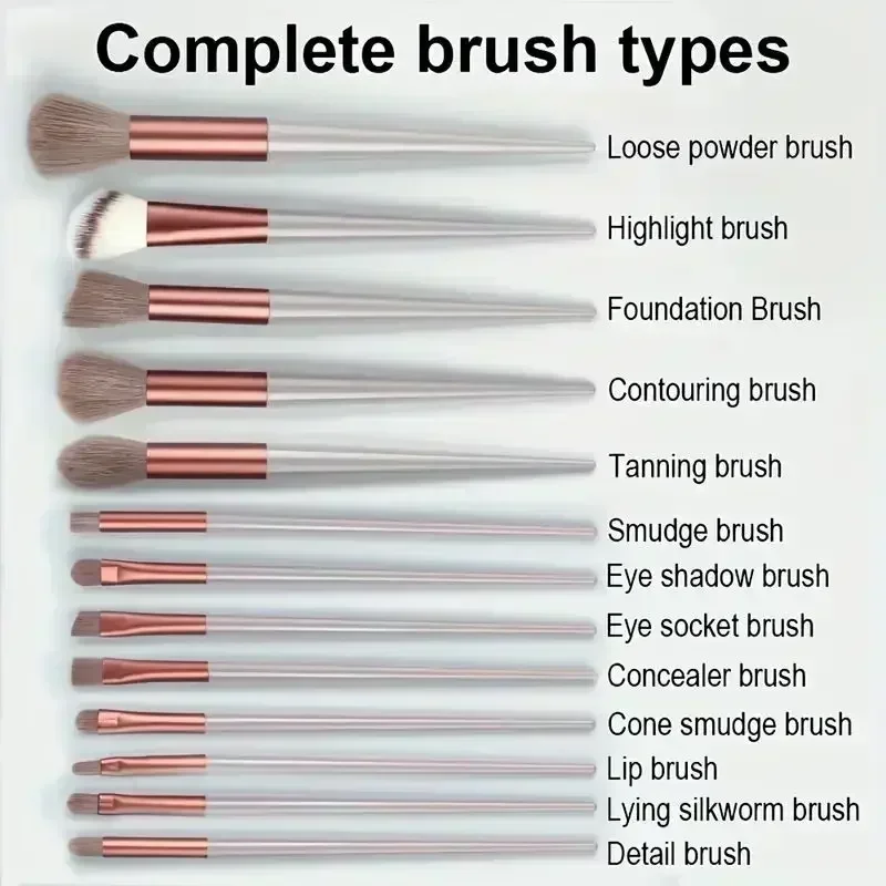 Professional Makeup Brush Set - Soft Fluffy Cosmetic Brushes for Foundation, Powder, Eyeshadow & Blending , Beauty Tools photo 6