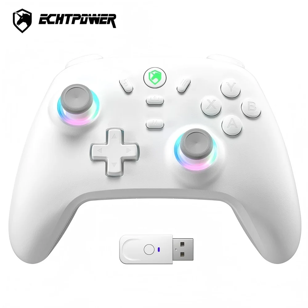 ECHTPower PC Game Controller with Hall Effect Joysticks (Zero Drift), Durable Hair Triggers & Adjustable Vibration – Wired Gamin photo 2