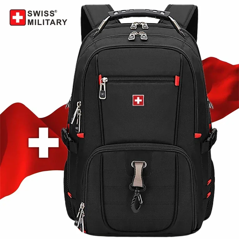Waterproof Men's Backpack 15.6/17 Inch Laptop Backpacks School Travel Bags Swiss-style Large Capacity Business Bagpack Mochila photo 1