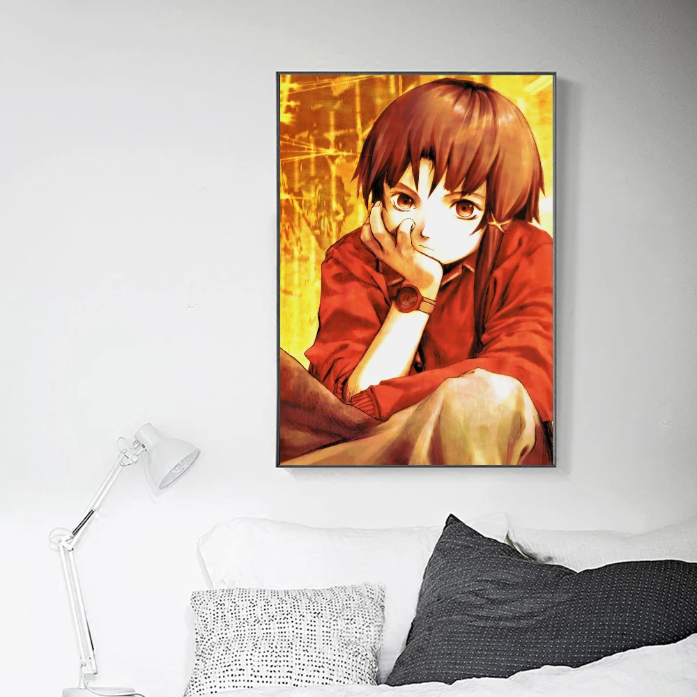 Anime Serial Experiments Lain Poster Print For Bedroom Living Room Japanese Anime TV Series Canvas Painting Wall Art Home Decor photo 5