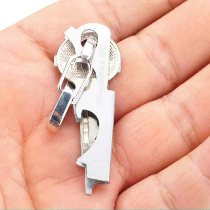 8 in 1 Key Ring Keychain Multifunction Carabiner Gear Clip Pocket Quickdraw Multipurpose Gadget Multitool Multi Keytool New photo 2