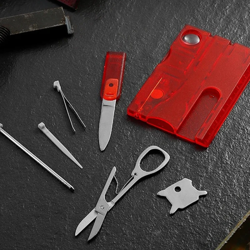 Ultra Thin Pocket Multi Tool 12 In 1 Credit Card Size Outdoor Camping Hiking Survival Gear EDC Equipment Gift photo 1
