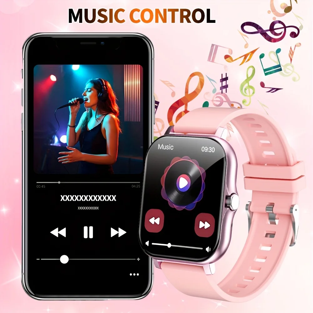 G.L Wear New Smartwatch 1.83-inch HD Display Bluetooth Calling Heart Rate Activity Tracking Smartwatch Men Women Holiday Gift photo 6