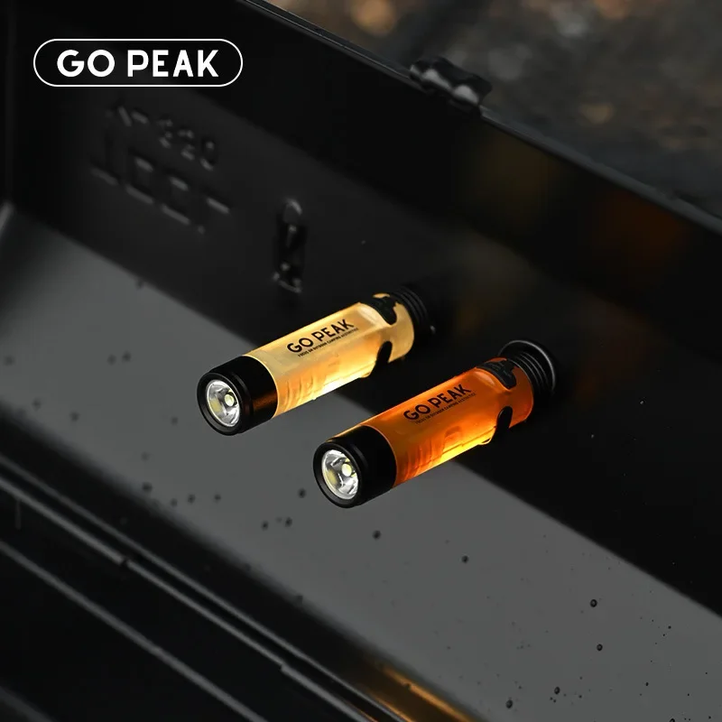 GOPEAK Pocket Mini Flashlight Outdoor Key Clip Cap Ambient Led Long Endurance Disaster Relief Emergency 5050 Small Light photo 3