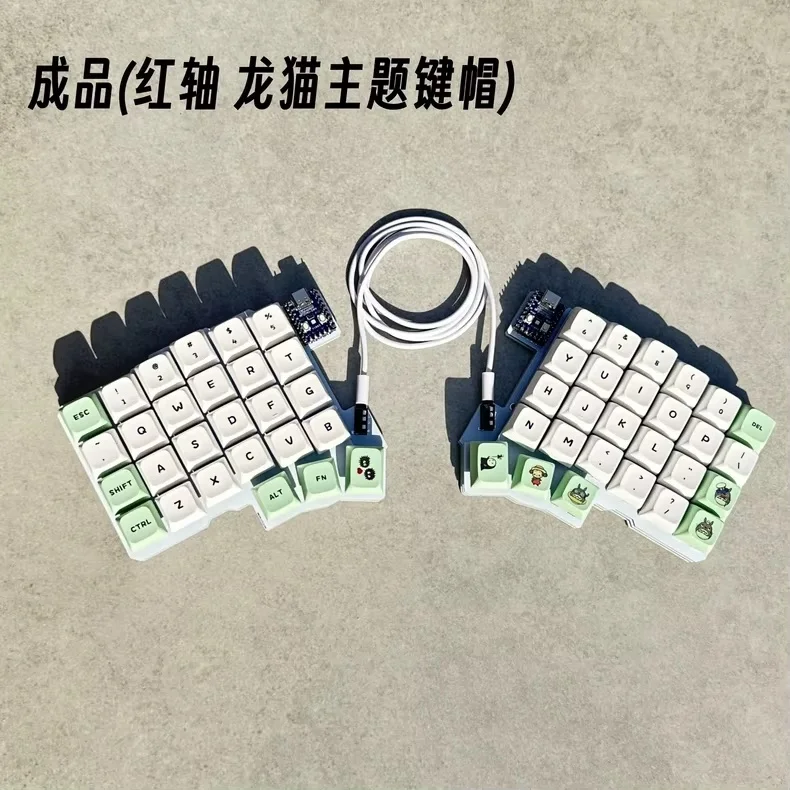 Silakka54 Ergonomic Split Mechanical Keyboard Hot Swappable QMK VIAL Programmable RP2040 Zero for PC Gaming Custom Keyboard Gift photo 5