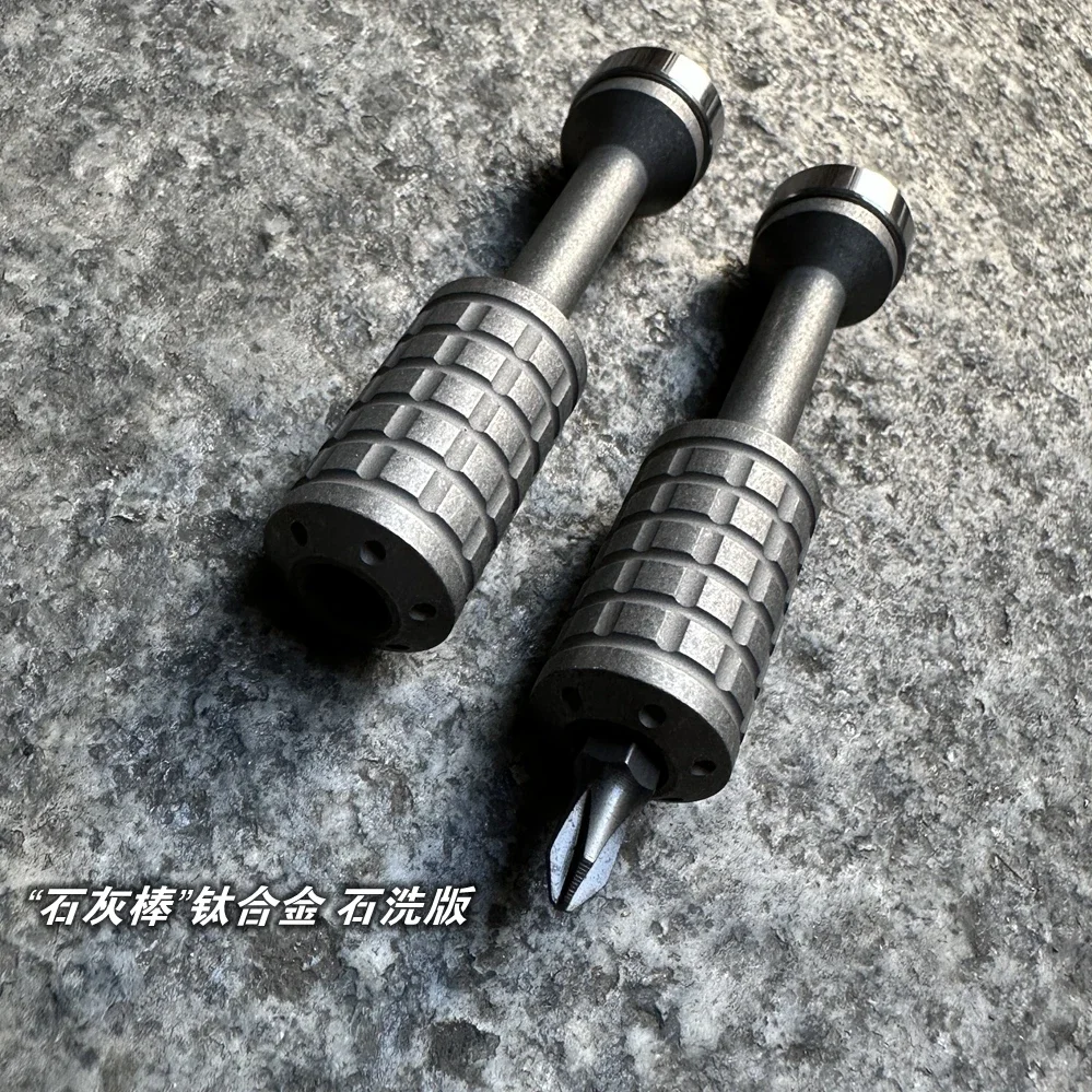 EDC Titanium Alloy PEI Screwdriver Portable Gadget Cross Bit Riding Equipment Outdoor Camping Multi-functional Gear EDC Tools photo 5