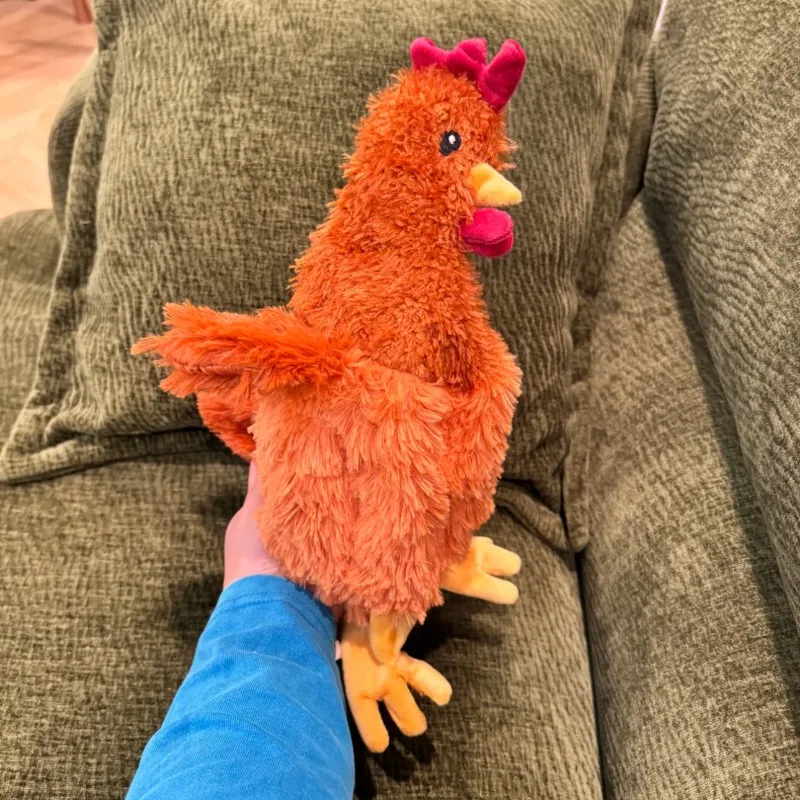 1Pc Plush Squeaky Chicken Dog Toy Anti‑Rip Cotton Design Durable Bite Resistant Interactive Squeaker Pet Toy for Cat Dog Playing photo 6