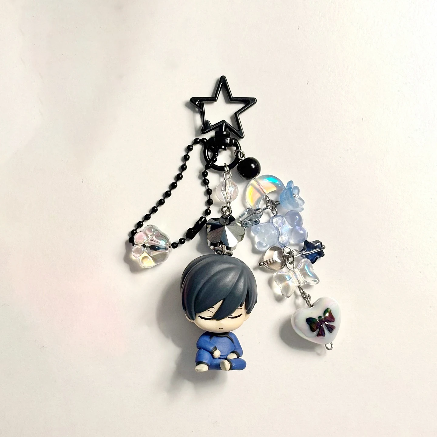 Handmade anime characters animeaccessories /bachira /itoshirin /chigiri /isagi /seishironagi sleeping figure bag charms keychain photo 6