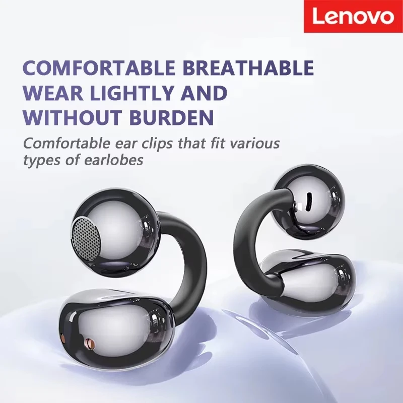 Lenovo TA410 Bluetooth Earbuds Wireless Headphones Ear Clip TWS Earphones Noise Cancelling Sports Gaming Headset for Android iOS photo 4