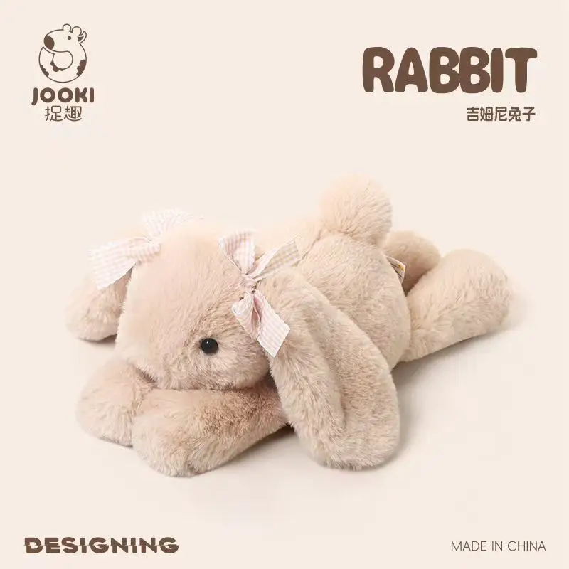 35cm New Simulated Shy Rabbit Doll Stuffed Plush Toy Cartoon Anime Cute Pillow Children's Birthday Gift Fun Doll photo 3