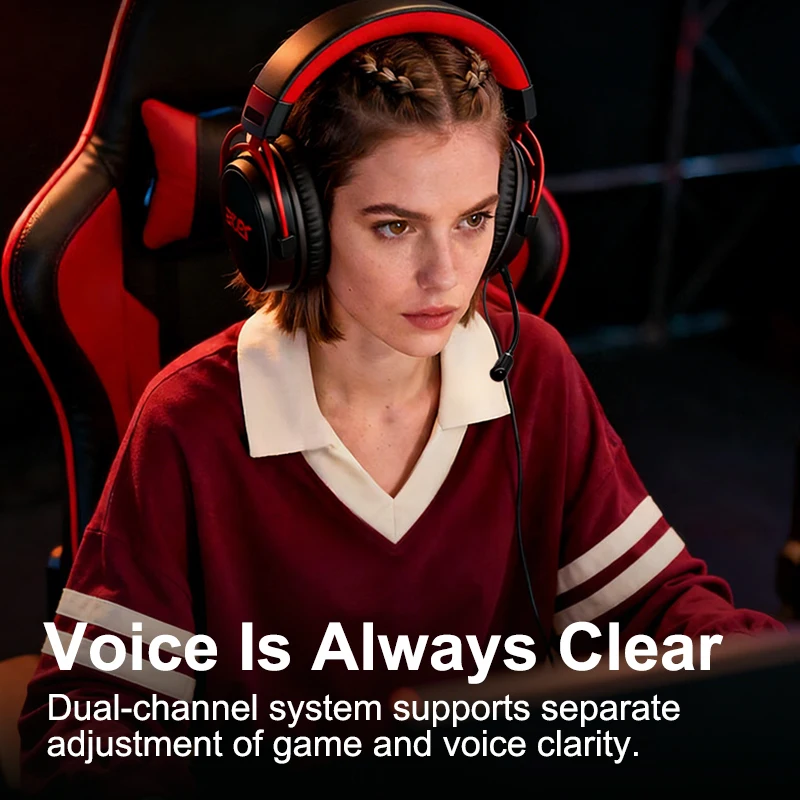 Acer Ohw346 Wired Gaming Headset with Ultra-High-Definition Large Diaphragm Spatial Surround Audio, Soft and Skin-Friendly Materials, Fully Encloses the Ear for Comfortable Wearing Without Applying Pressure on the Head photo 2