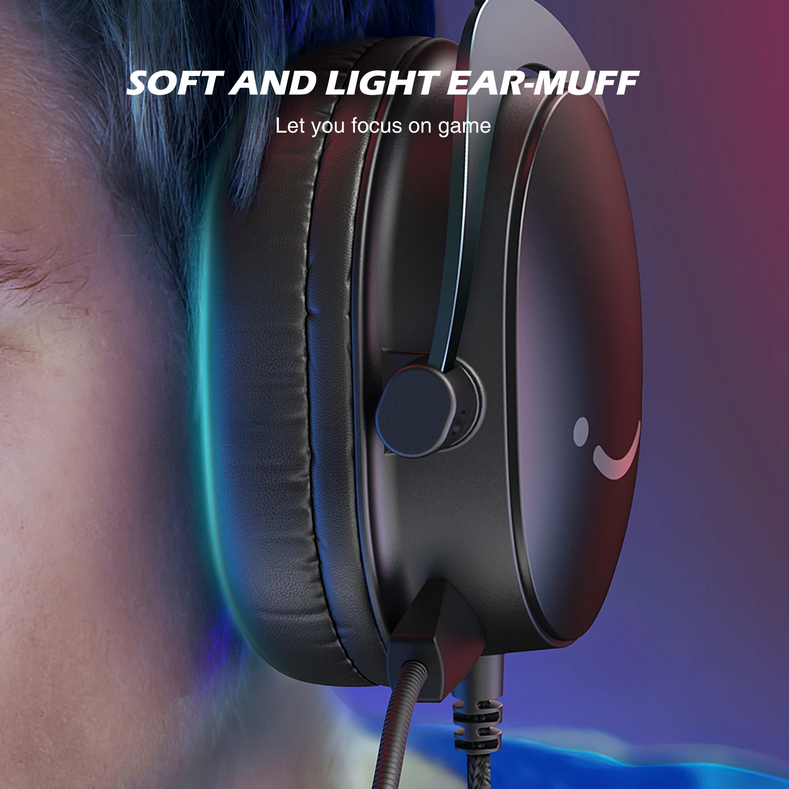 FIFINE Headset,3.5 mm Jack & USB Headphone with 7.1 Surround Sound/Volum Control/Mute Switch for PC / MAC / PS4 / PS5 Mixer-H9 photo 5