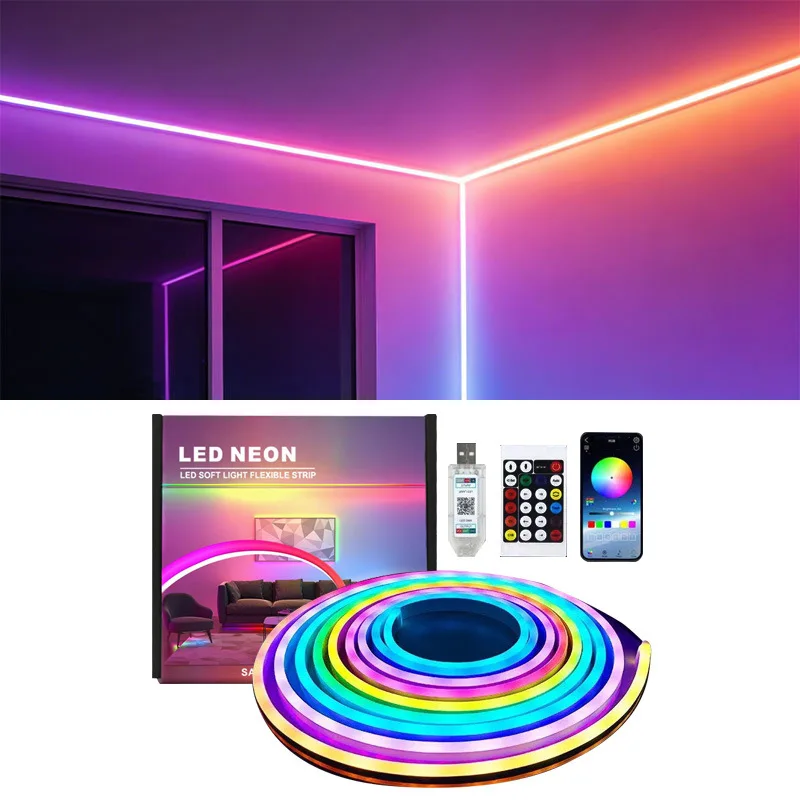 HTMCK Smart Ambient PC Display Sync Computer Monitor Backlight LED Strip Light RGB Color DIY Game Holiday Atmosphere Decor Lamp photo 3