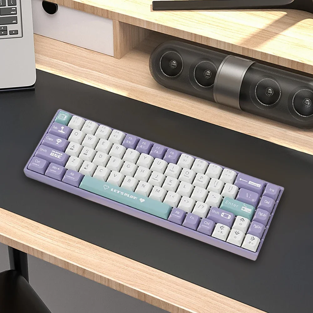 Compact Mechanical Gaming Keyboard with RGB Backlit Computer Keyboard Hot Swappable Keyboard for Windows Laptops and PC Gamers photo 4