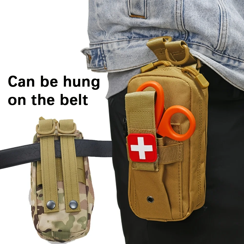 Tactical First Aid Kit Tourniquet Medical Rescue Molle Pouch Survival Gear for Camping Hiking Emergency Preparedness photo 6