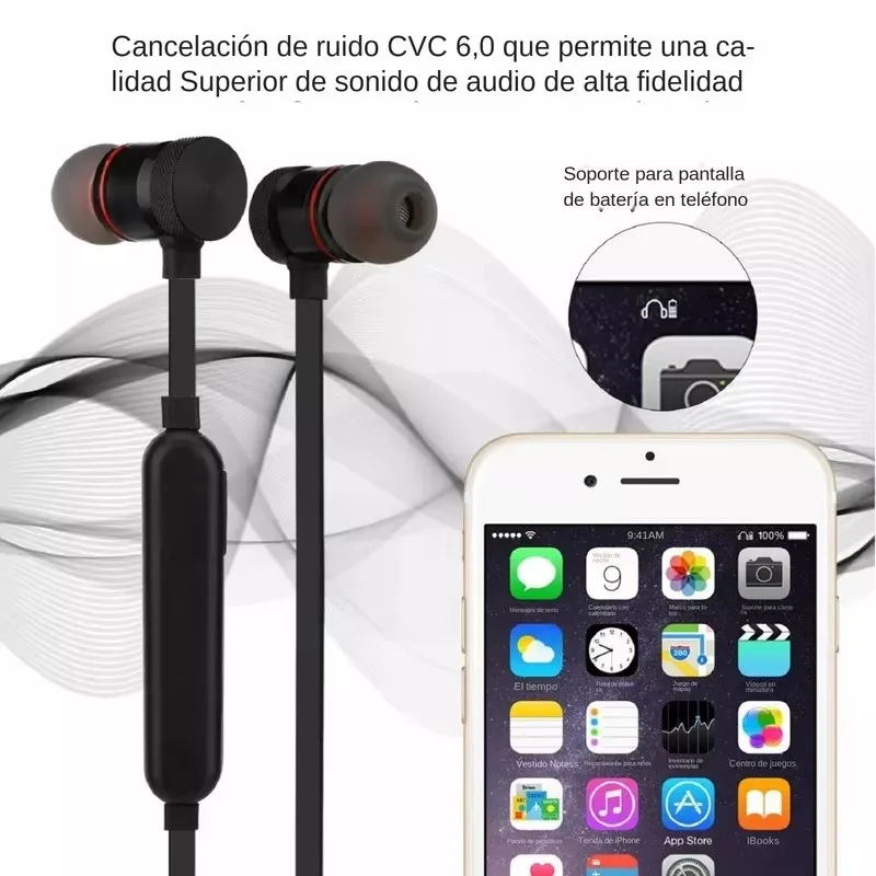 XT11 Bluetooth 4.2 Wireless Earphone Sports Headset Waterproof Earbuds Neckband Magnetic Headphone With Mic For Samrtphones photo 5