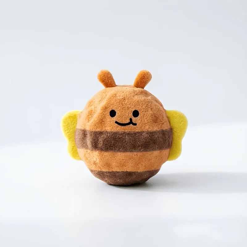 Cute Bee Pet Interactive Bouncing Sound Toy Ball, Dog And Cat Play Boredom Relief Companion Toy,Slow Rebound Pet Play Toy photo 6