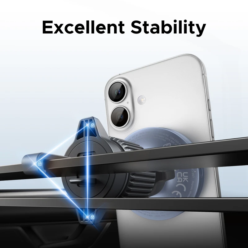 UGREEN Qi2.2 25W 15W Magnetic Car Phone Holder Wireless Charger Stand For iPhone 17 16 Pro Max Charging Magnetic Car Charger photo 6