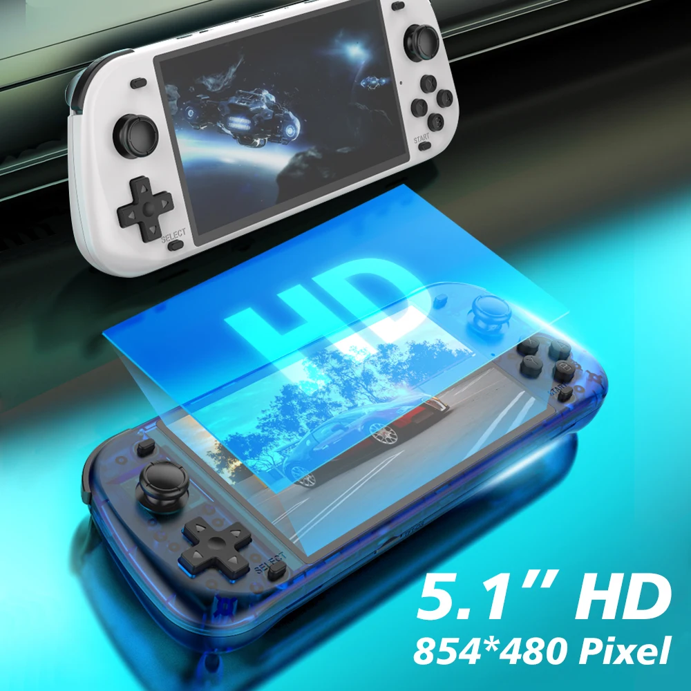 New R50S Retro Handheld Game Player, 5.1in 854*480 HD Screen Portable Game Console 4200mAh Battery Dropshipping Available photo 4