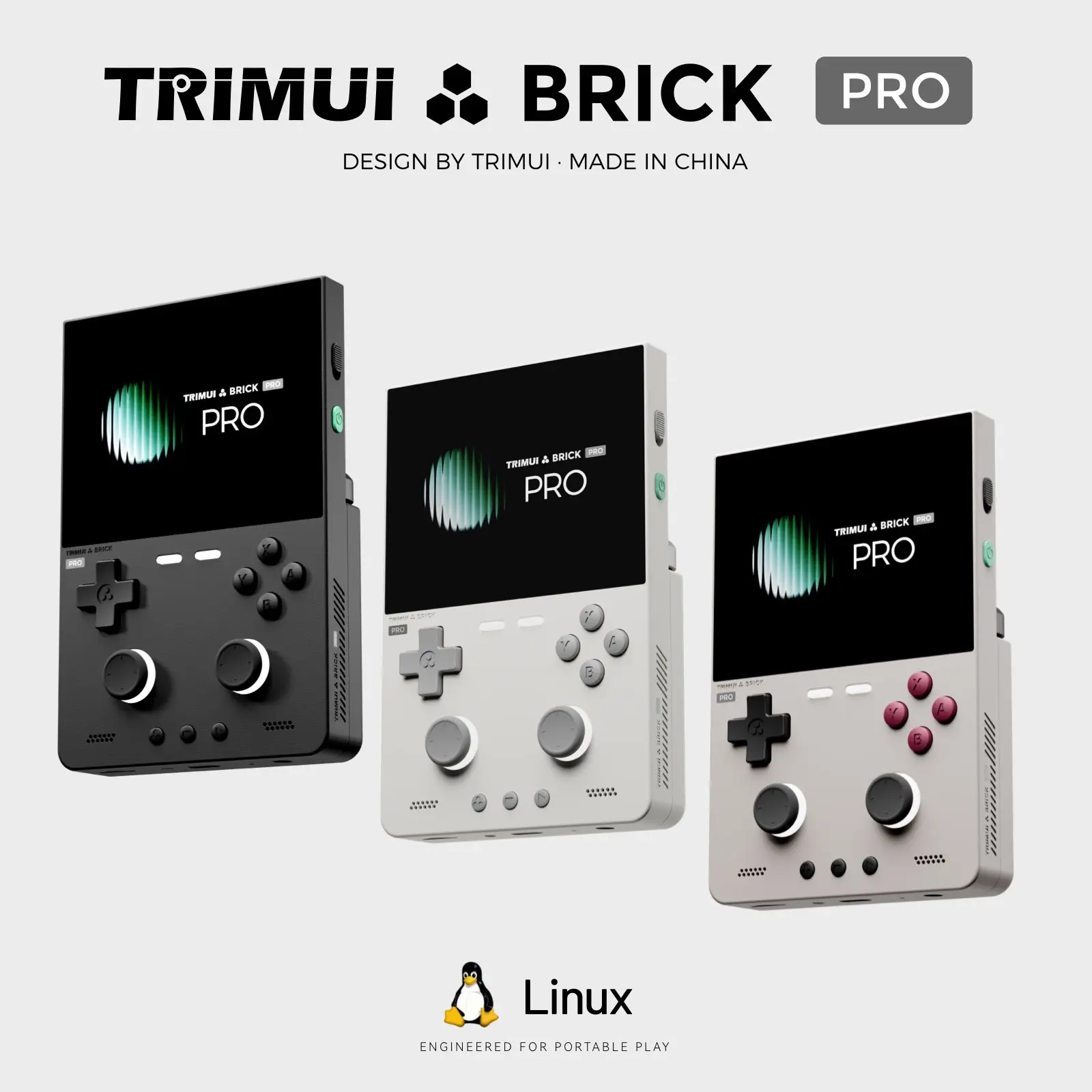 TRIMUI BRICK PRO Retro Handheld Game Console Portable Video Player Linux System Open Source 3.95 Inch Palm Phone Games Gifts photo 5