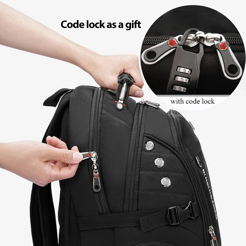 2026 Waterproof 17/20 Inch Laptop Backpack Men Airplane Travel Everyday Backpacks Women Oxford Rucksack Male School Bag Mochila photo 3