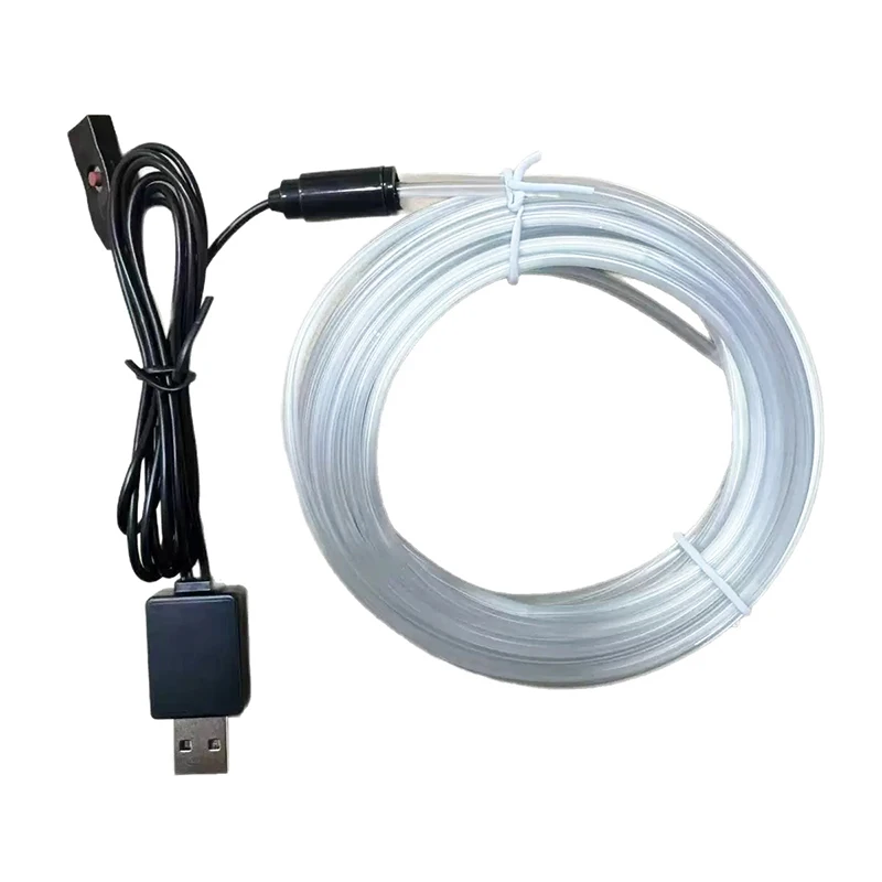 Car RGB Ambient LED Light Strip USB Fiber Optic Atmosphere Lamp Neon Interior Console Decoration Lights colorful 1/2/3/4/5M photo 4
