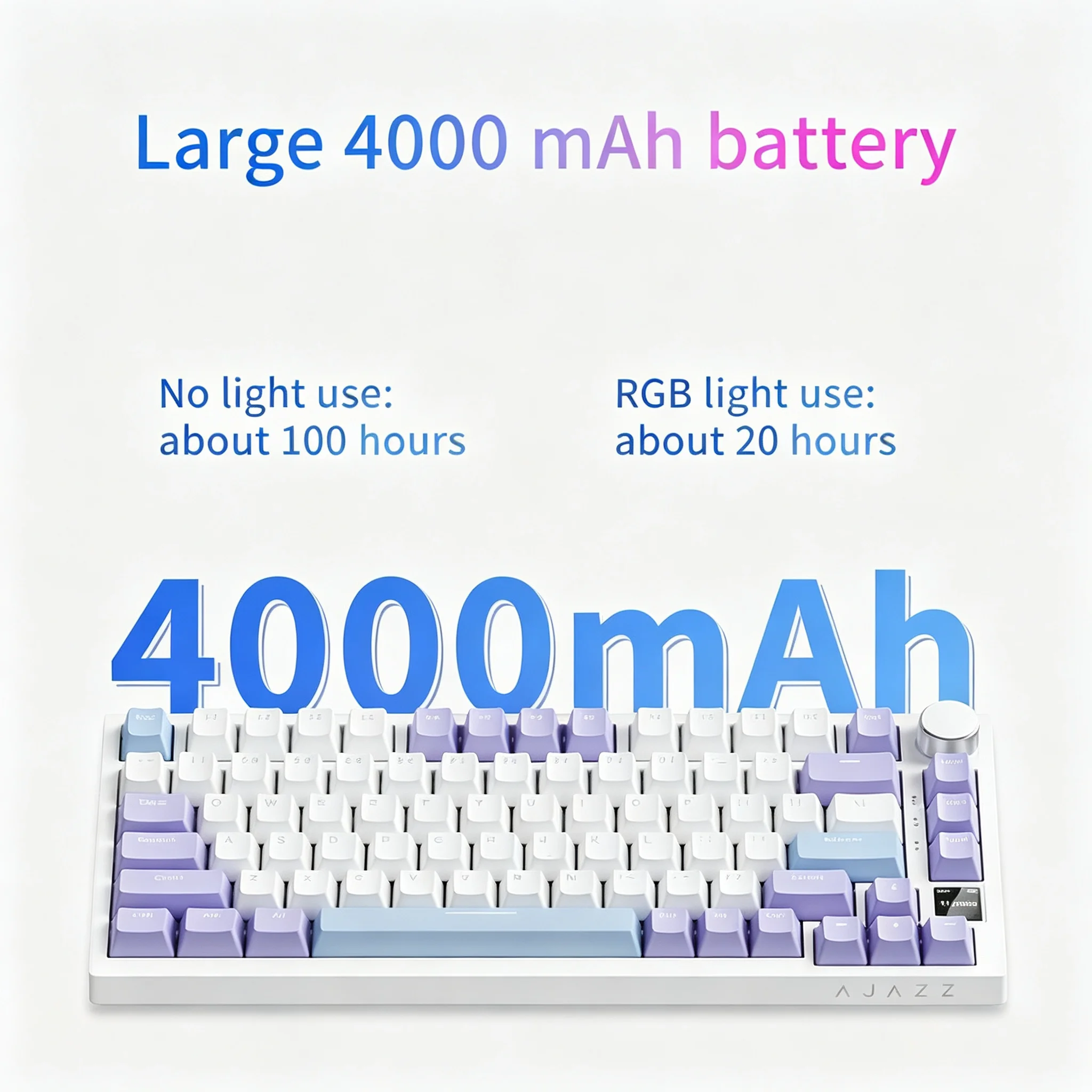 AJAZZ AK820 and AK820PRO Mechanical Gaming Keyboard 75% Layout PBT OEM Keycap RGB Backlight Full Key Anti-Ghosting Type-C photo 6