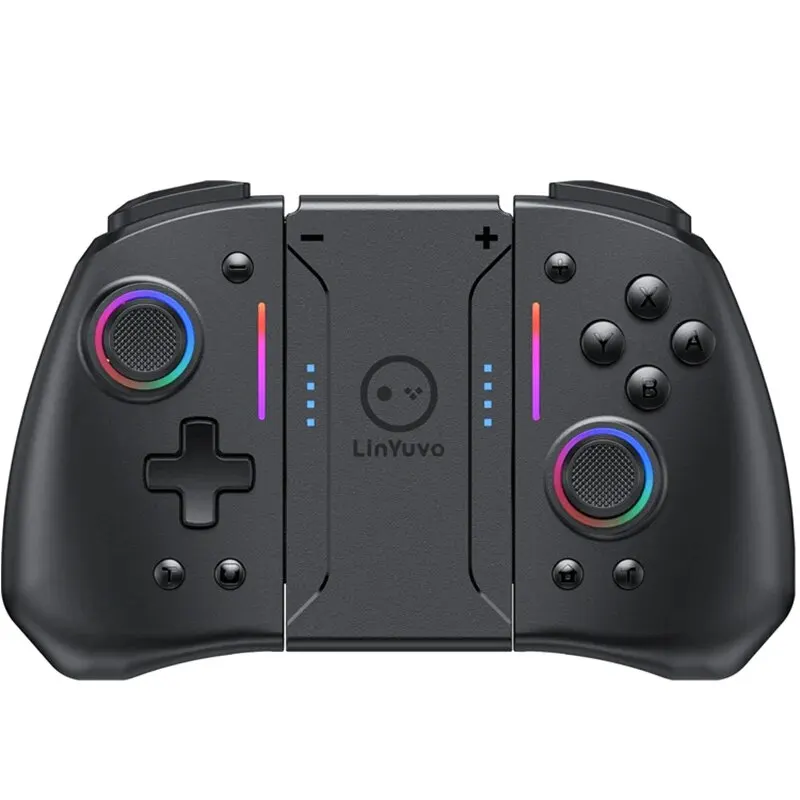 LinYuvo KS42 Meteor Light Wireless Joy-pad with 8 Color RGB Lights for Switch/Lite/OLED, with Programmable,,Turbo & Vibration photo 1