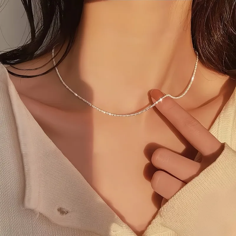 High Quality Anti Fade Stainless Steel Cauliflower Necklace Simple Elegant Jewelry For Women Daily Party Wear Gift Accessory photo 3