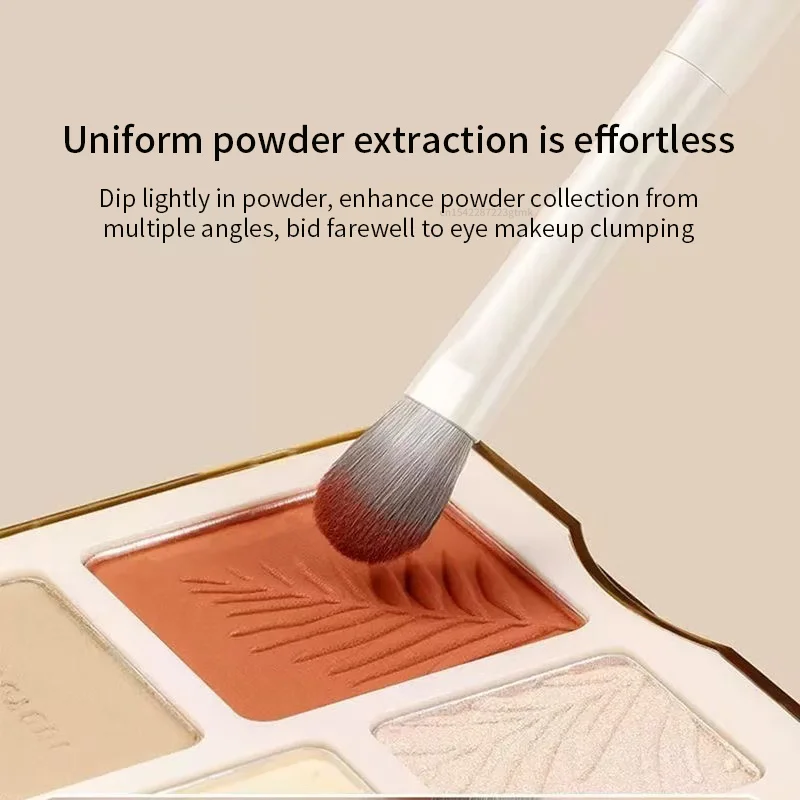 5/8/10Pcs Natural Eye Makeup Brushes Set Detail Eyeshadow Brush Makeup Brush White Ultra Soft Eyeshadow Eyeliner Makeup Tool photo 2