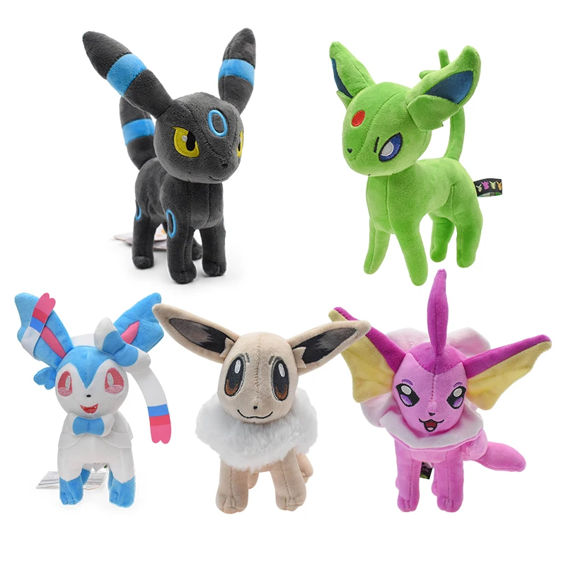 32 Style Eevee Plush Toy Pokemon Eeveelution Umbreon Vaporeon Jolteon Flareon Espeon Leafeon Cartoon Stuffed Animal Doll Peluche photo 4