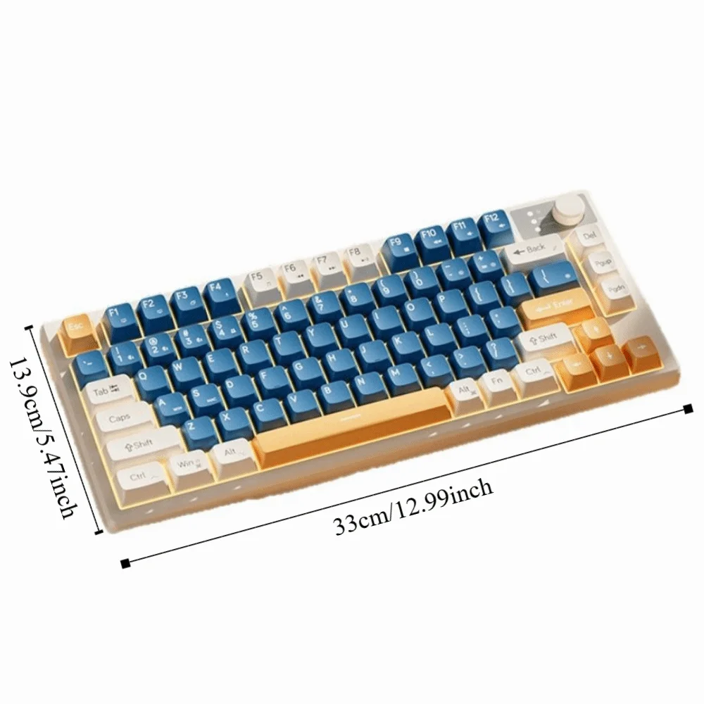 Wired Connection Gaming Mechanical Keyboard 75 Layout Ultra-Quiet Mechanical Feel Keyboard Compact Layout photo 6