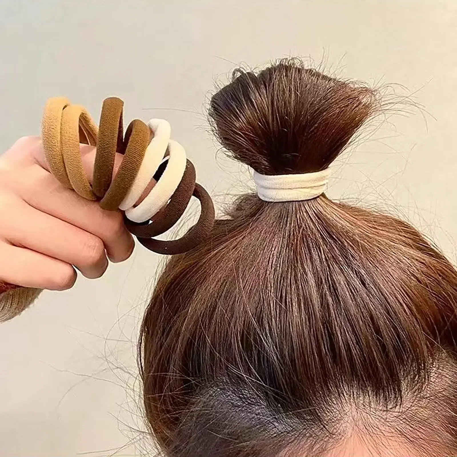 30-200 pieces of women's hair accessories, basic headband, headband tie, ponytail holder, simple and fashionable nylon photo 2