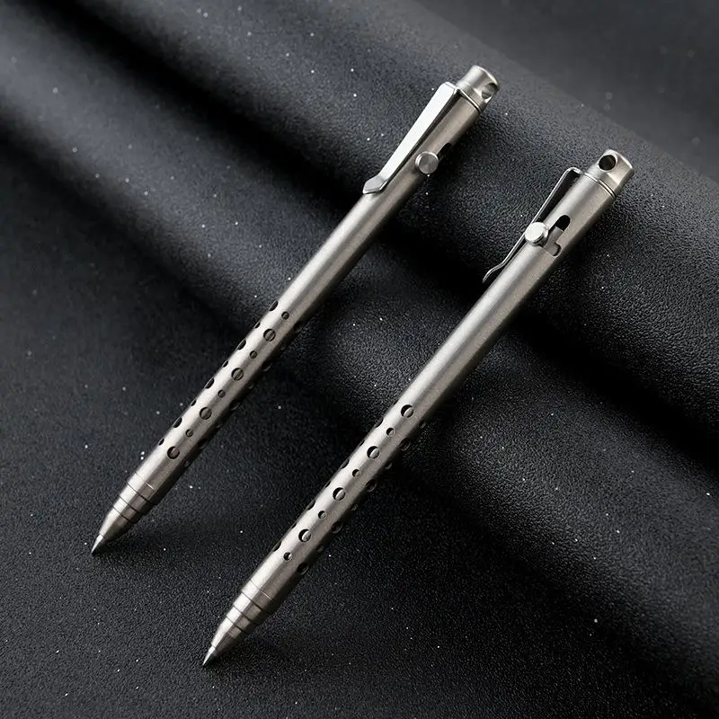 New Titanium Alloy EDC Pen-Bolt Action Tactical Ballpoint Pen For Outdoor Survival Pocket Multitool For Office & Business Gift photo 3