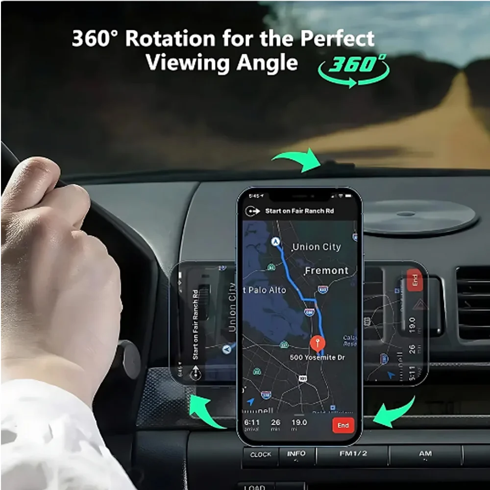 Magnetic Car Wireless Charger For iPhone 16 15 14 13 12 Pro Max Mini Macsafe Car Phone Holder Stand Mount Fast Charging Station photo 3
