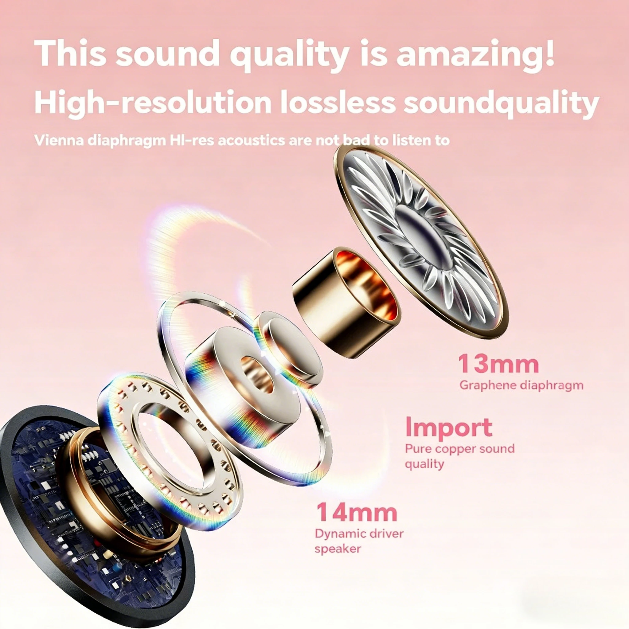 Mini Earphones Wireless Bluetooth Earbuds Long-Last TWS Noise Cancellation Headphones Extended Battery Life With Mic for Music photo 4